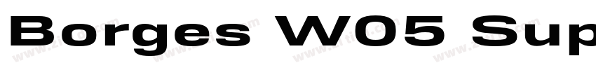 Borges W05 SuperNegr字体转换 Borges W05 SuperNegr字体转换